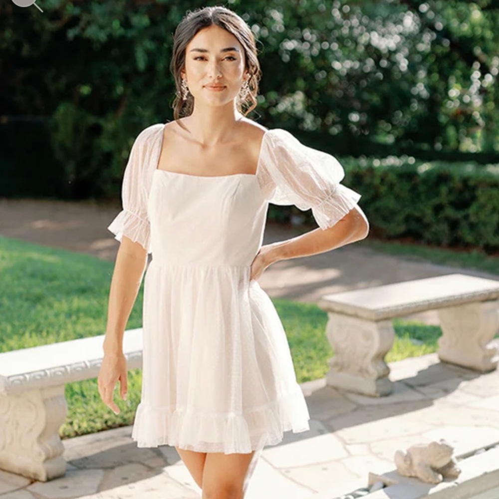 NWT Revelry Maeve Dot Tulle Mini Dress